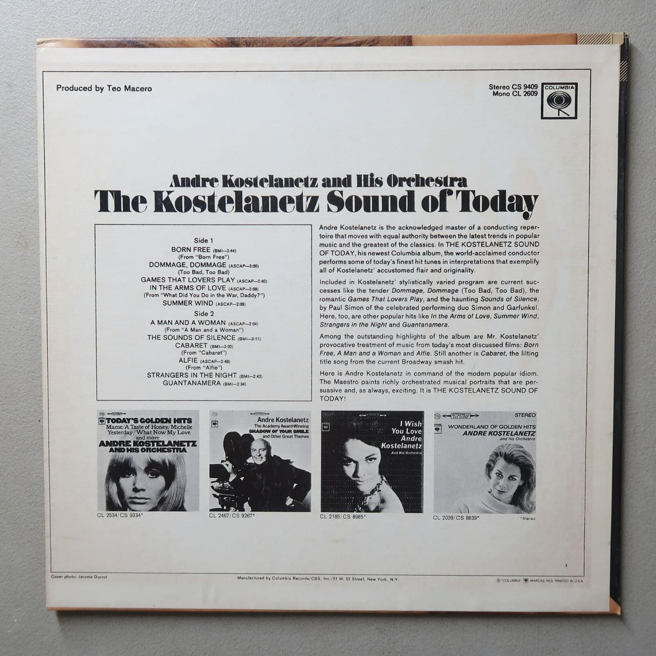 Product Image 2 - ANDRE KOSTELANETZ SOUND OF TODAY