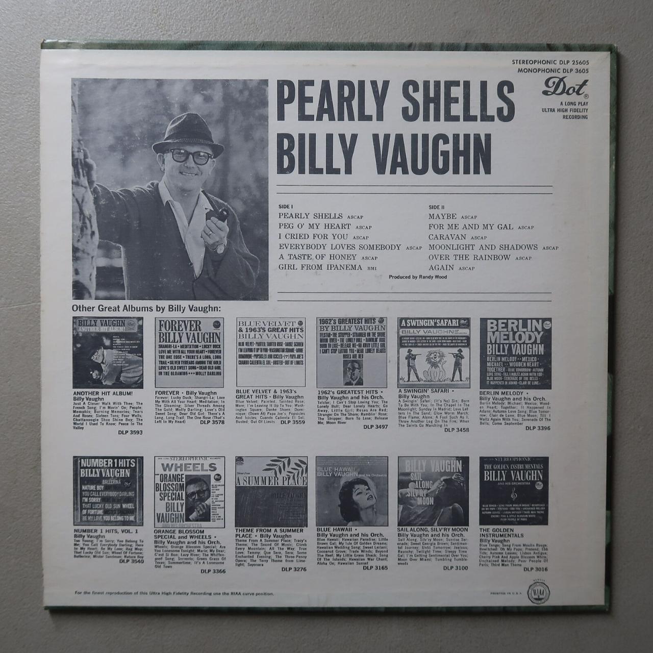 Product Image 2 - BILLY VAUGHN PEARLY SHELLS VINYL