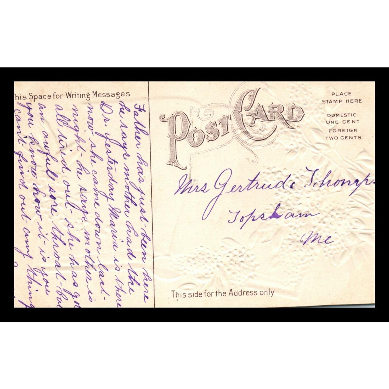 c1910 Loving Birthday Greetings Flowers Topsham... Depop