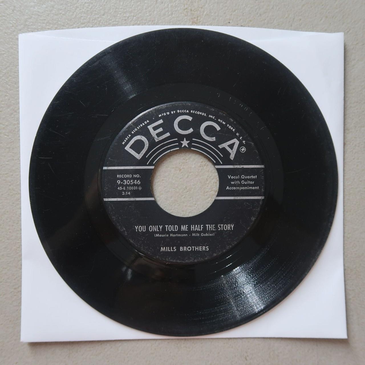 MILLS BROTHERS THE QUARTET, YOU ONLY TOLD... Depop