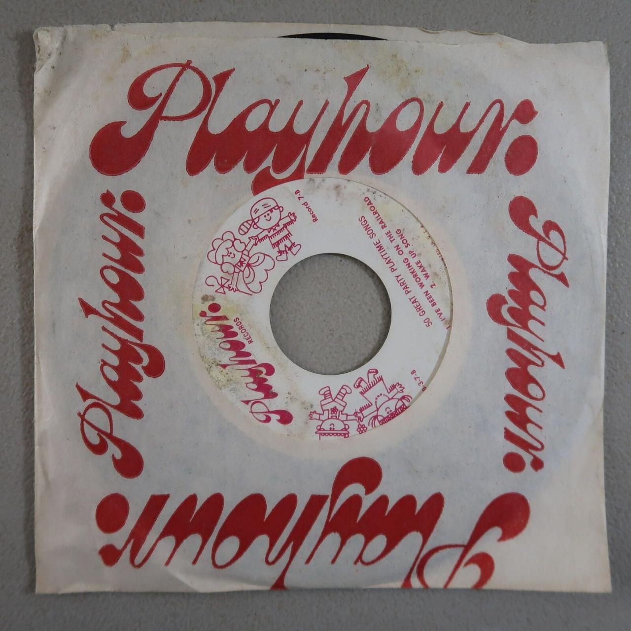 50 GREAT PARTY PLAYTIME SONGS PLAYHOUR VINYL 45 VG Depop