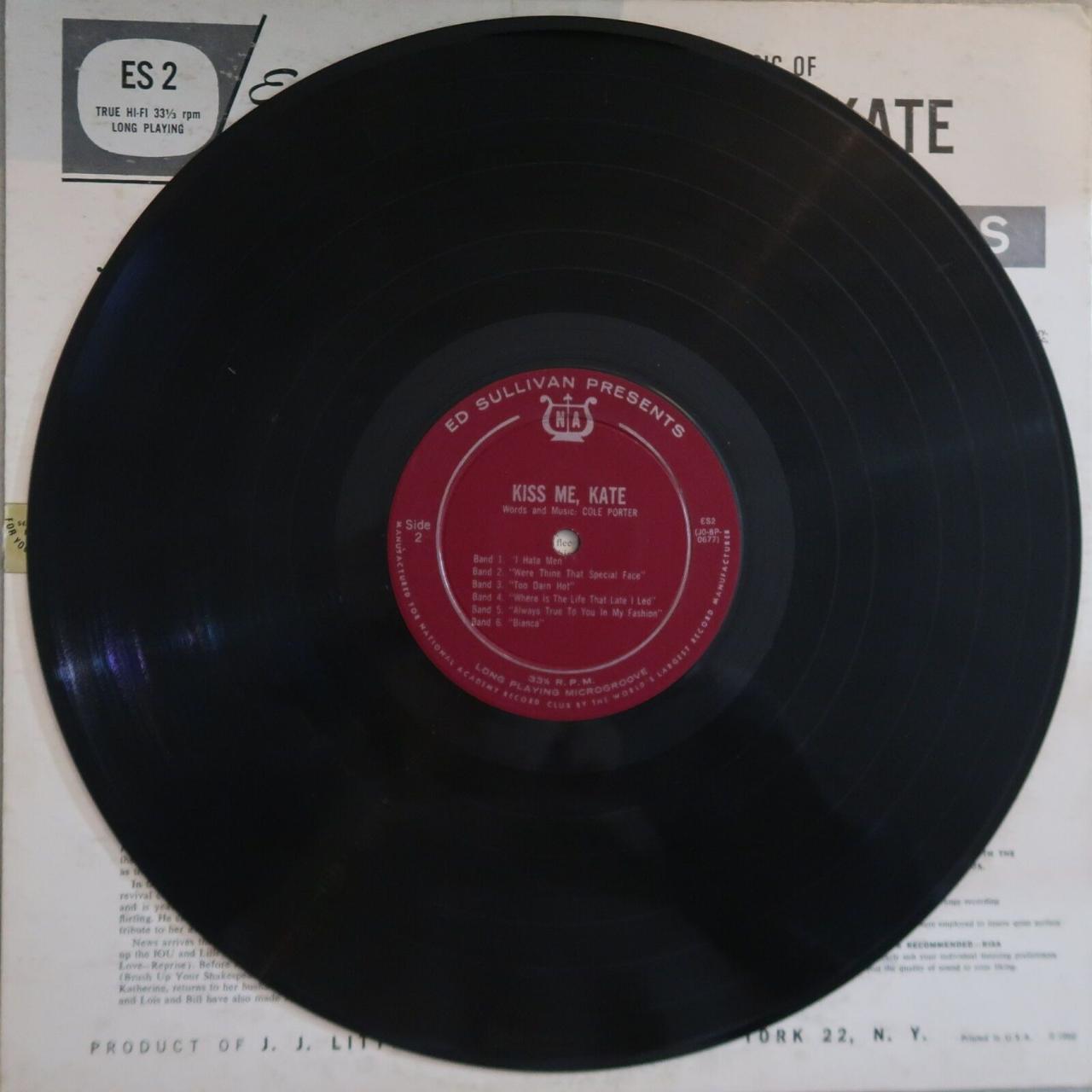 ED SULLIVAN KISS ME KATE VINYL LP AGM VG COND COVER... - Depop