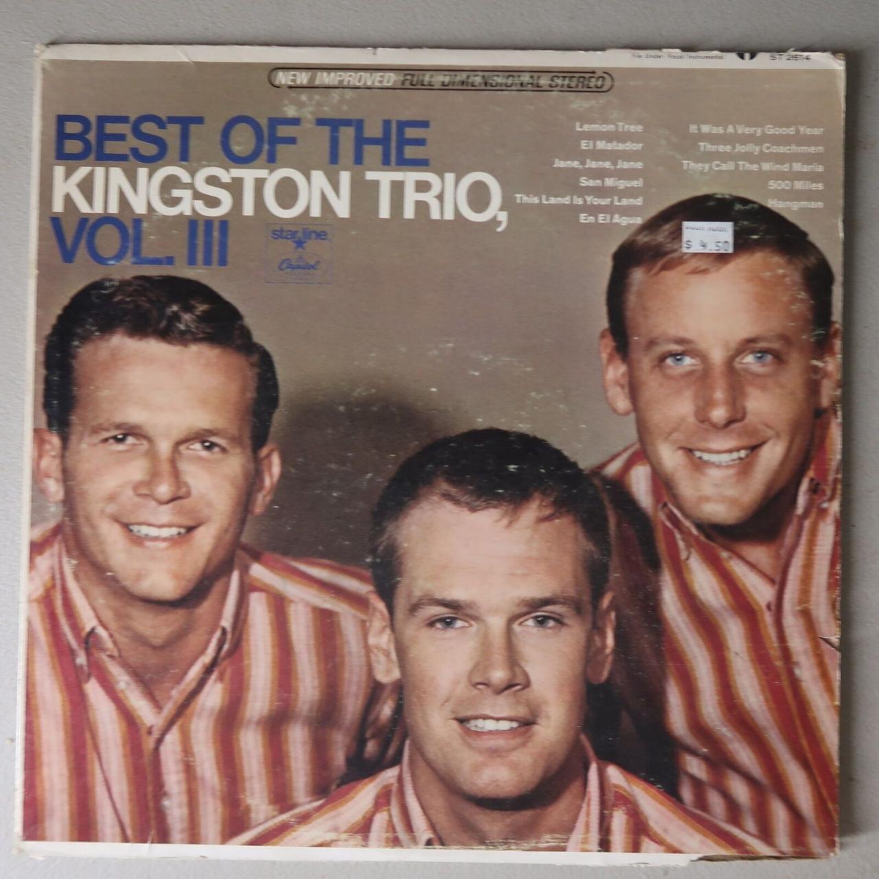 THE KINGSTON TRIO VOLUME III VINYL LP CAPITOL VG... - Depop