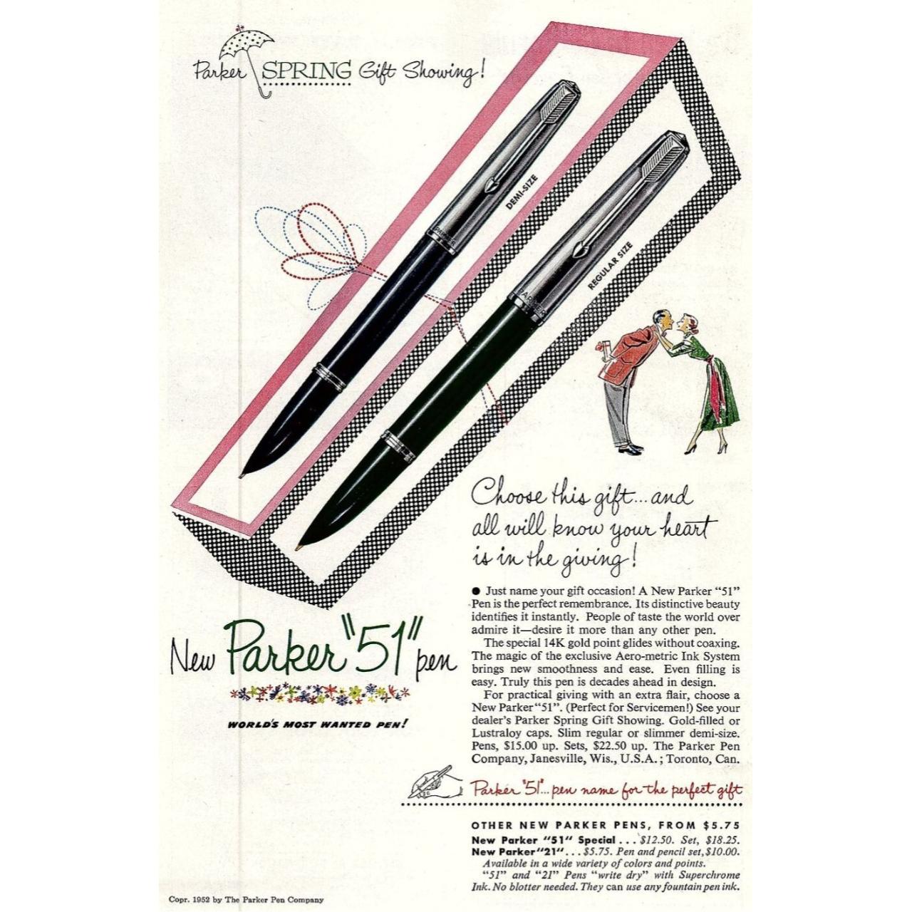 Product Image 1 - 1952 PARKER PEN COMPANY NEW
