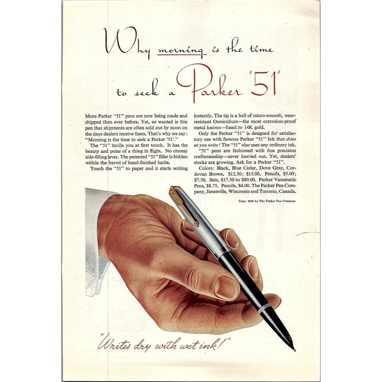 Product Image 2 - 1946 PARKER PEN COMPANY MORNING