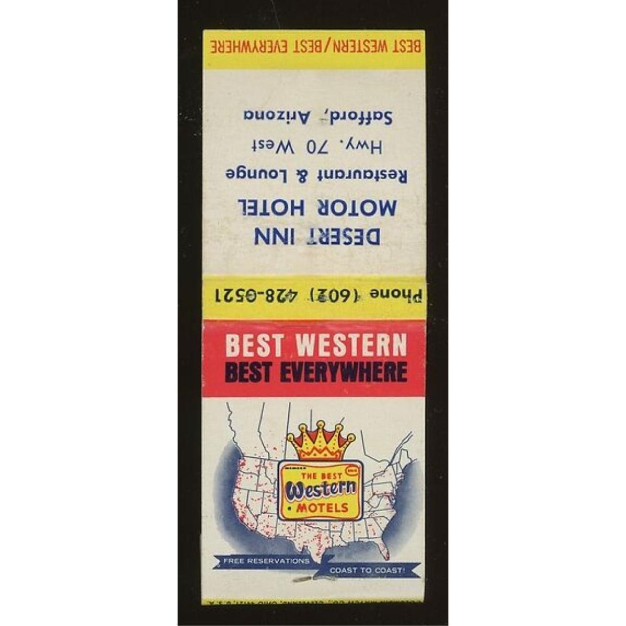 VINTAGE DESERT INN MOTOR HOTEL SAFFORD ARIZONA... Depop