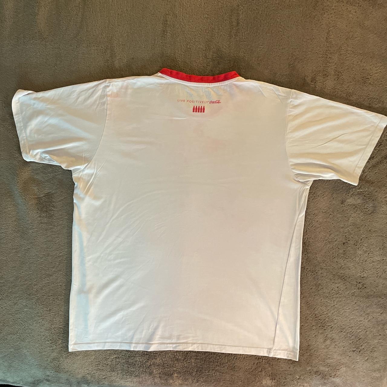 Coca-Cola Men's White and Red T-shirt | Depop