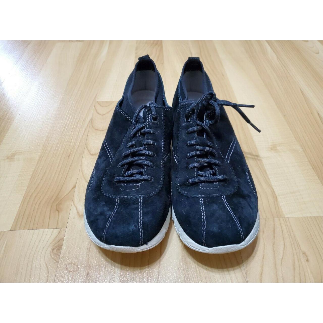 Dansko Womans Audra Black Suede shoes Sneakers Sz 39... - Depop