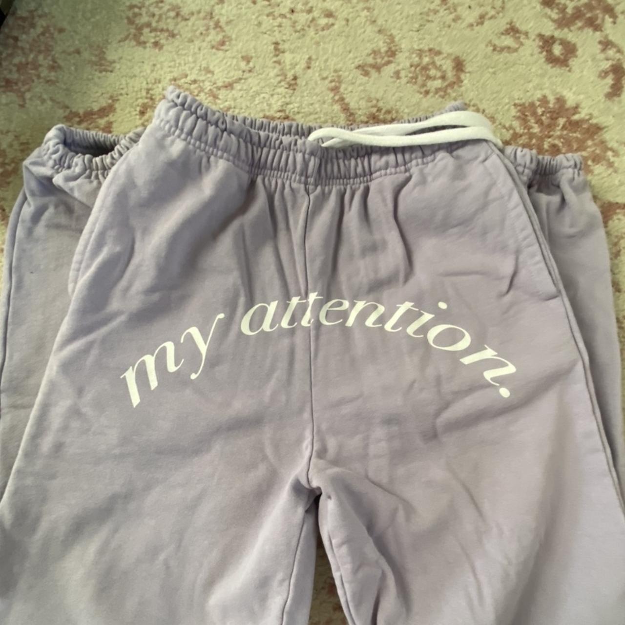 BOYS LIE ATTENTION LAVENDER SWEATPANTS selling SZ LARGE