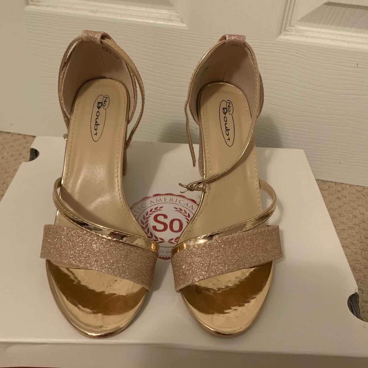 Rose gold heels hot sale size 6