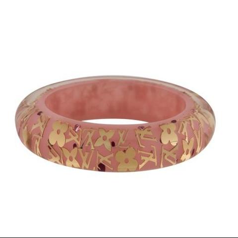 Louis Vuitton Transparent/Gold Inclusion Bangle Bracelet Pink at 1stDibs  louis  vuitton inclusion bangle, louis vuitton inclusion bracelet, lv inclusion  bangle