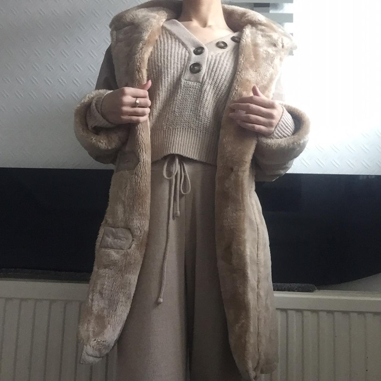 fur lined coat vintage