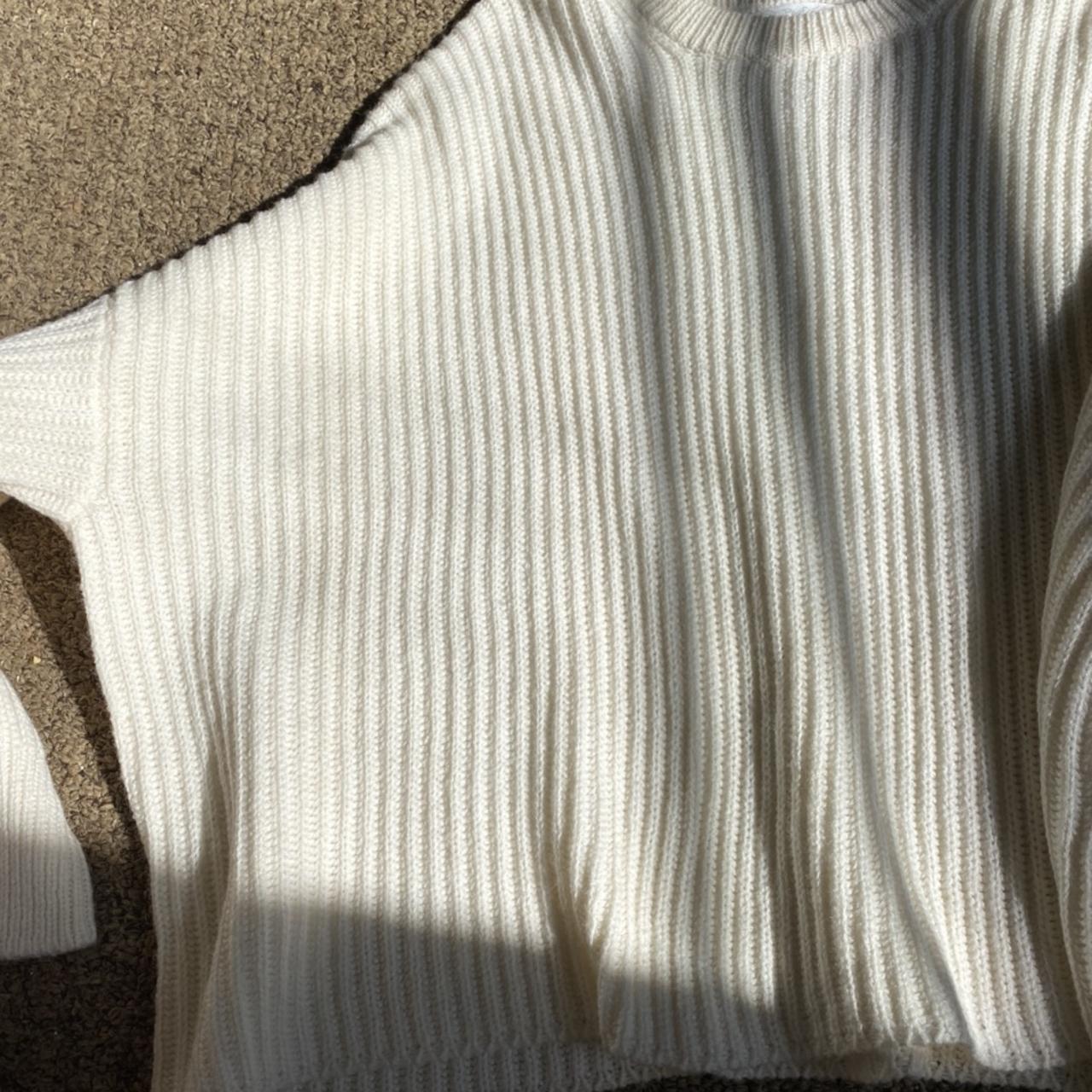 Oversized boxy white sweater, i’m not sure where... - Depop