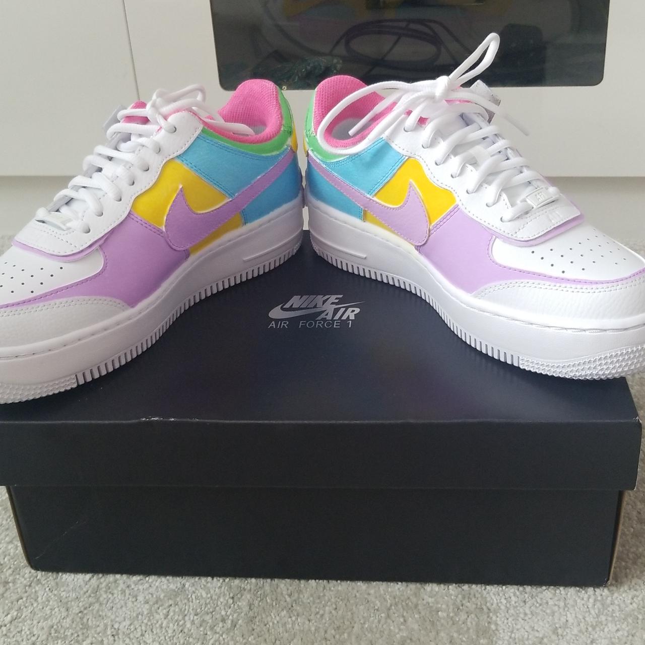 Nike Air Force 1 Shadow 'Pastel' Comes with 3 - Depop