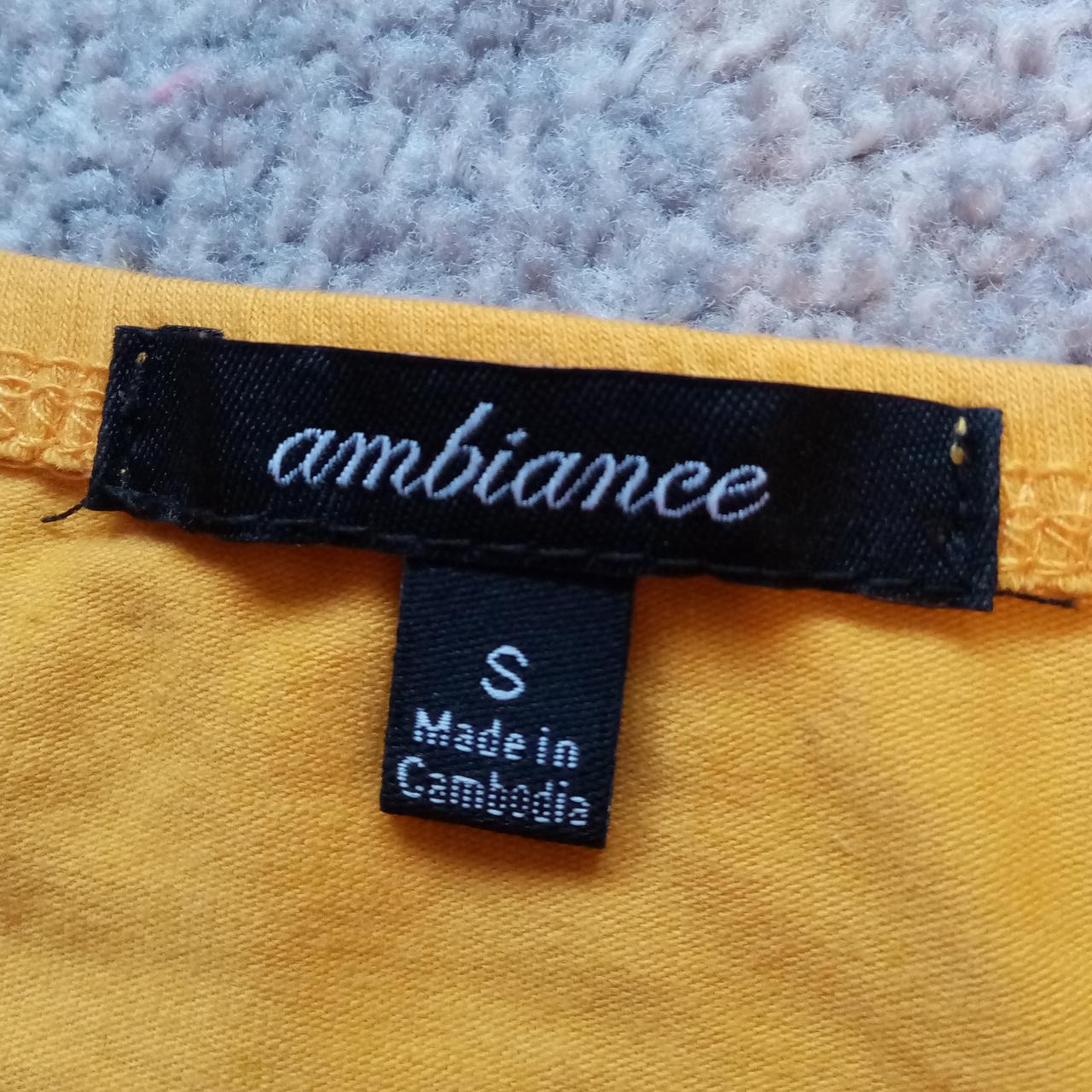 T.K.Maxx mustard yellow tube top with two white... Depop