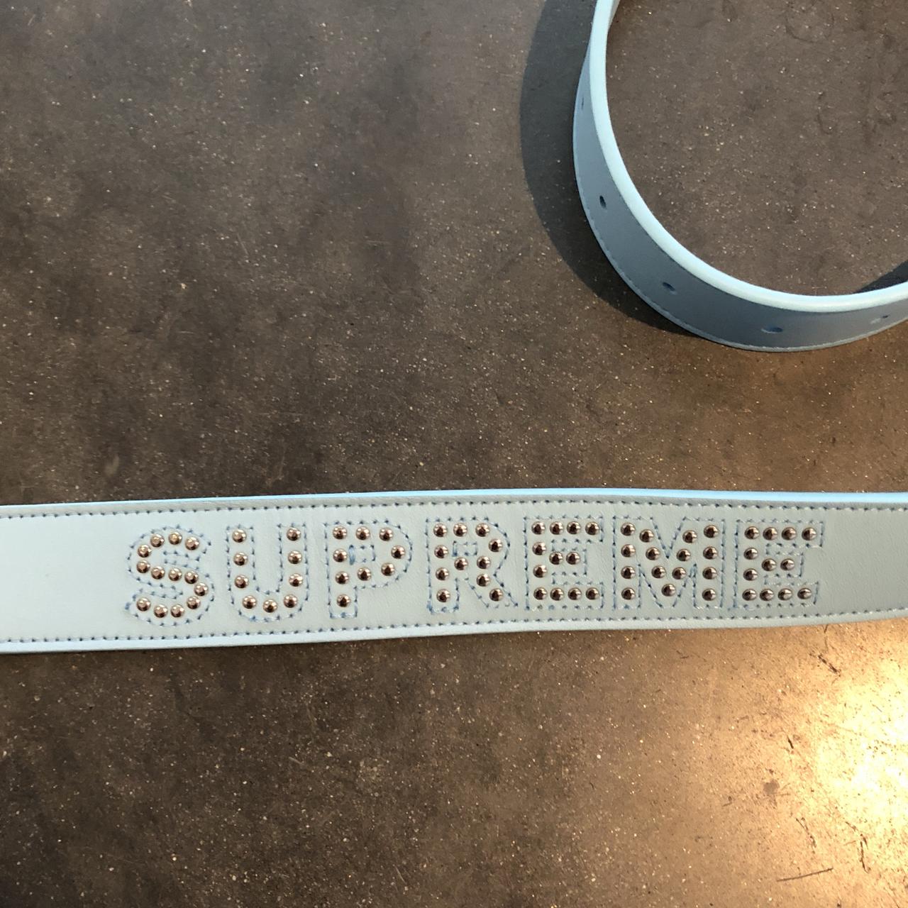 Supreme, Accessories, Supreme Studded Logo Belt Black Springsummer 28  Size Sm