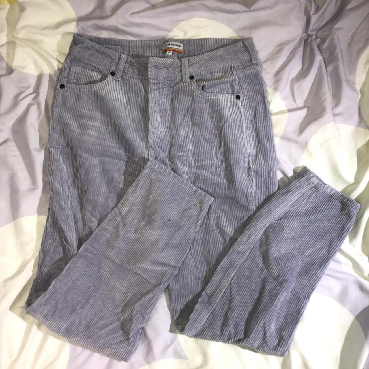 Ghanda purple lilac cord pants Relaxed fit, Size 10,... - Depop