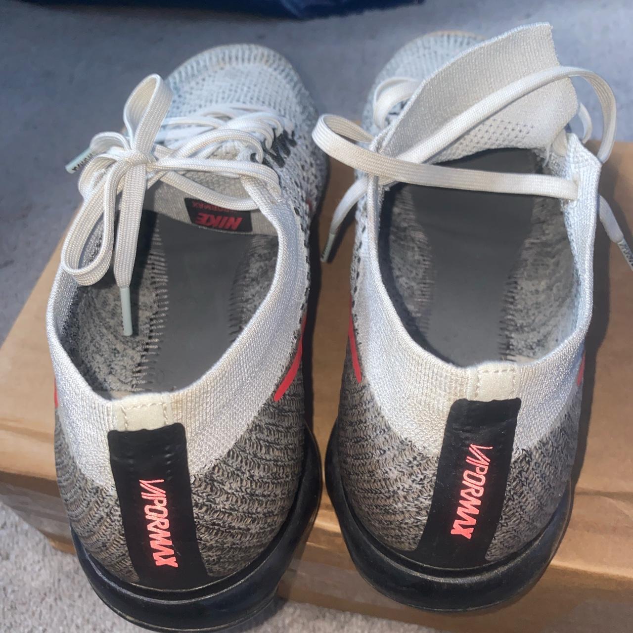 vapormax red grey black