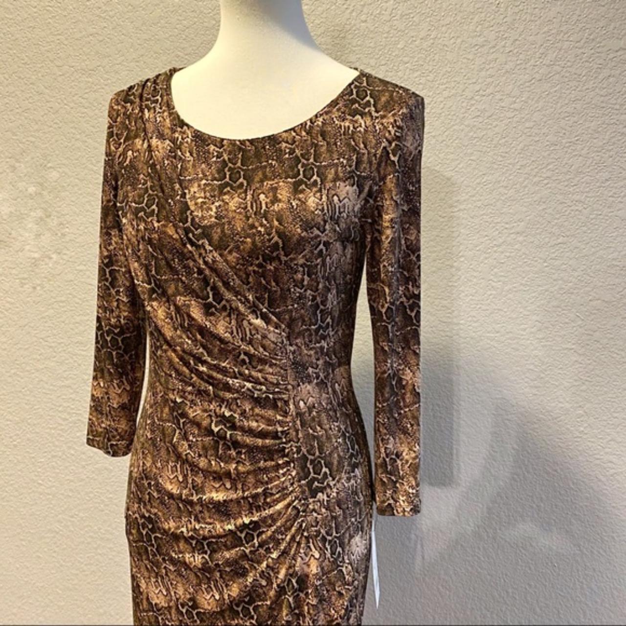 Diane Kordas Women's Brown and Tan Dress (2)