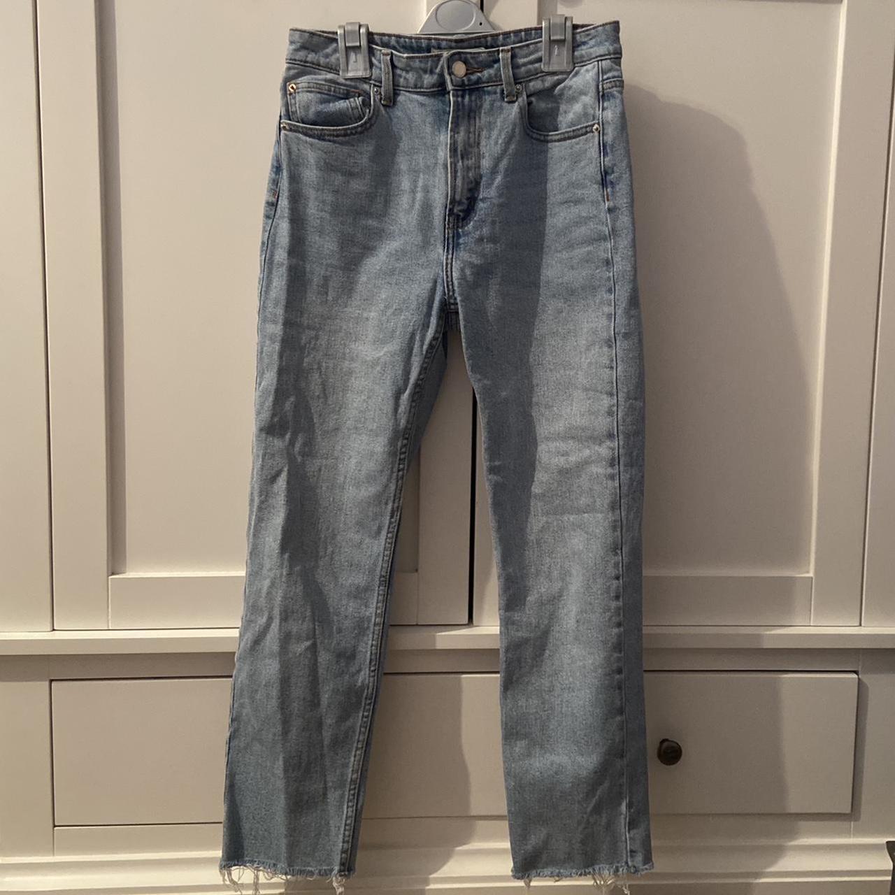 Primark high waisted mom jeans. Raw hem. Really nice... - Depop