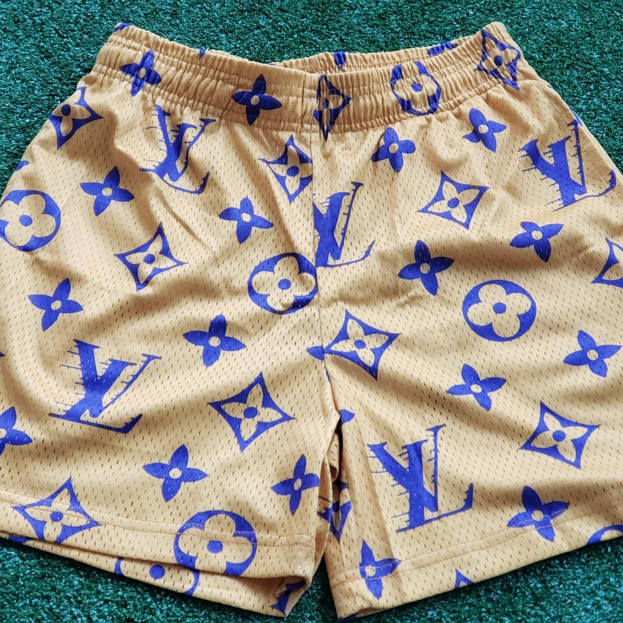 I have this NY Yankees LV bravest studios shorts in - Depop