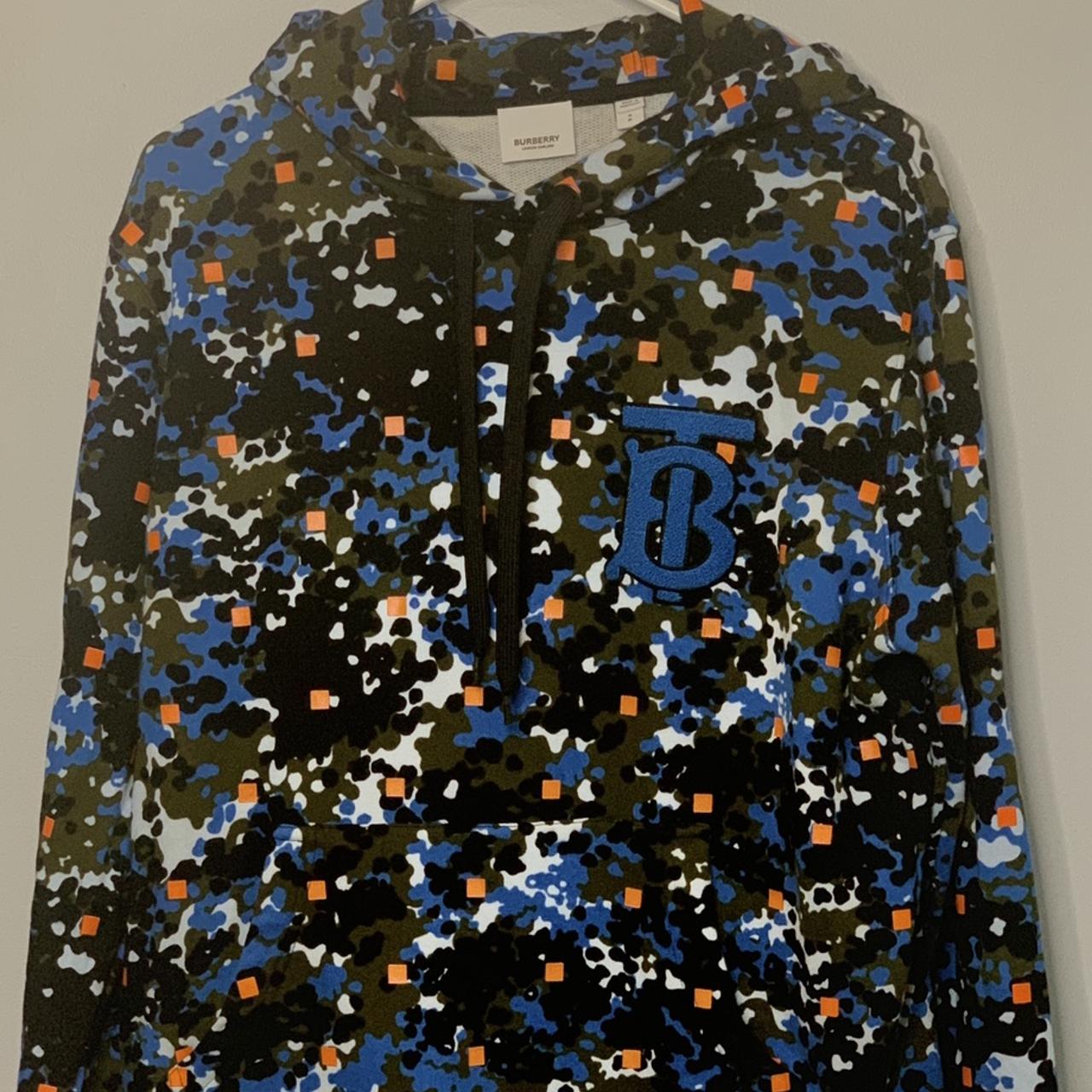Burberry Monogram-print Sweatshirt In Blue