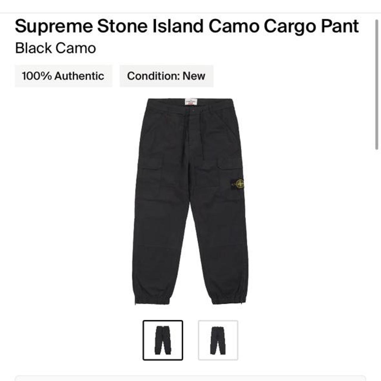 Supreme x stone island cargo pants , UV reactive...