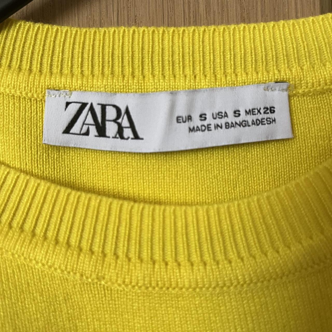 Zara yellow knit crop top Size S Perfect condition,... Depop