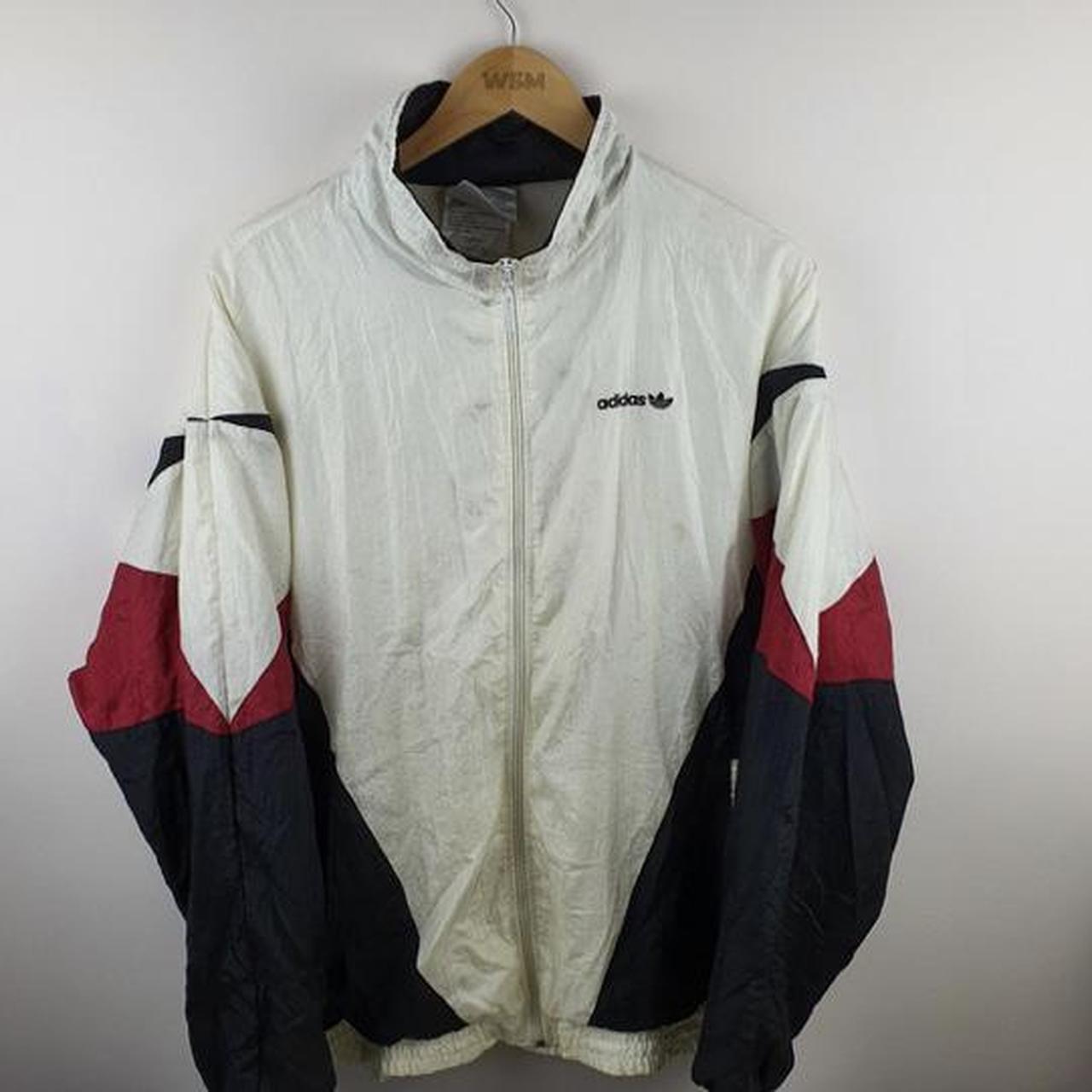 men’s vintage adidas windbreaker jacket xx - Depop