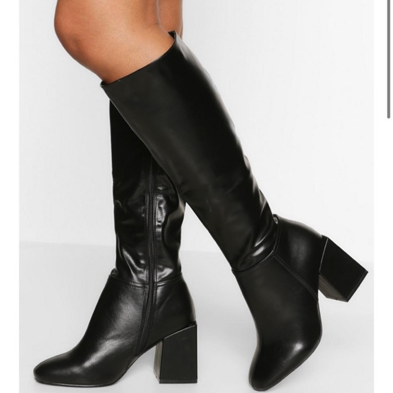 knee high boots from boohoo. I’m a half size so I... - Depop