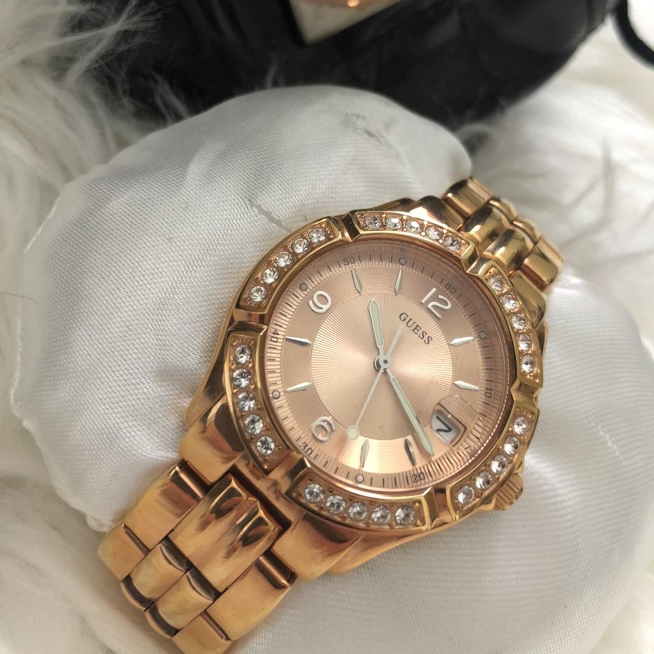 guess rose gold shoes