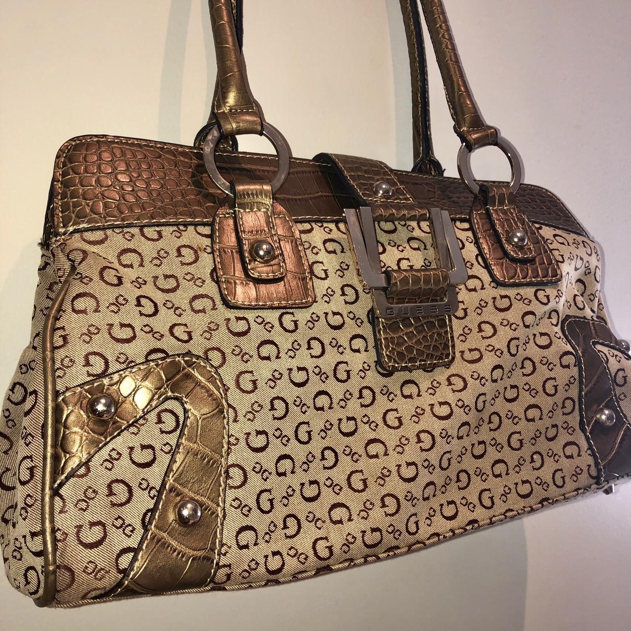 Y2k Brown Guess Bag Price Negotiable Message Depop