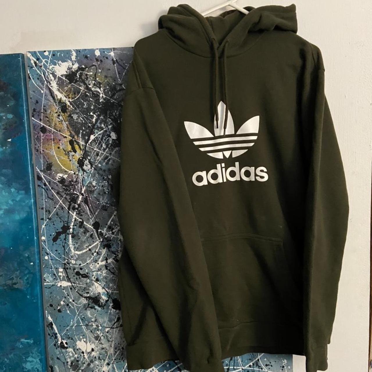 olive green adidas sweater