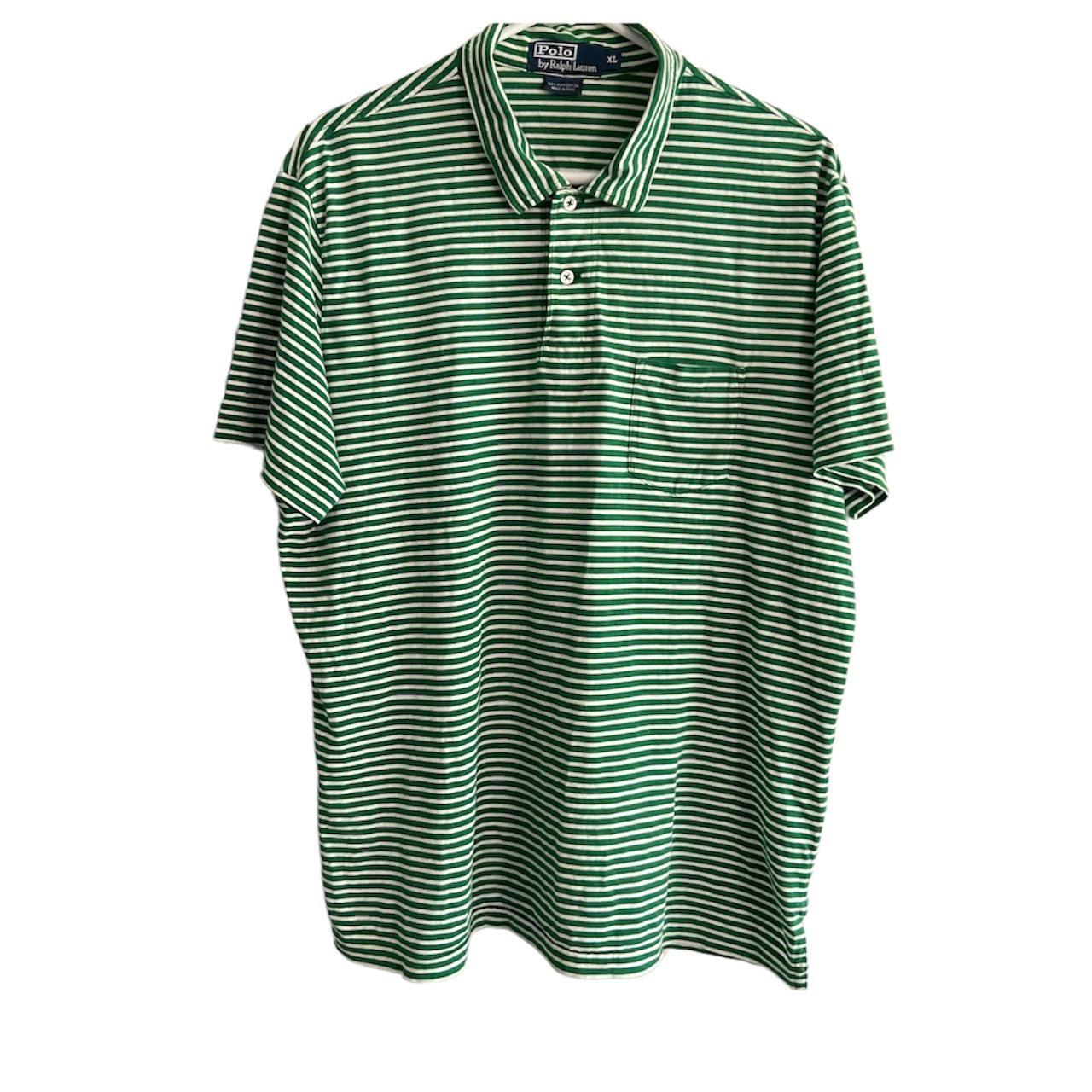 Men’s Vintage Polo Ralph Lauren striped polo shirt... - Depop