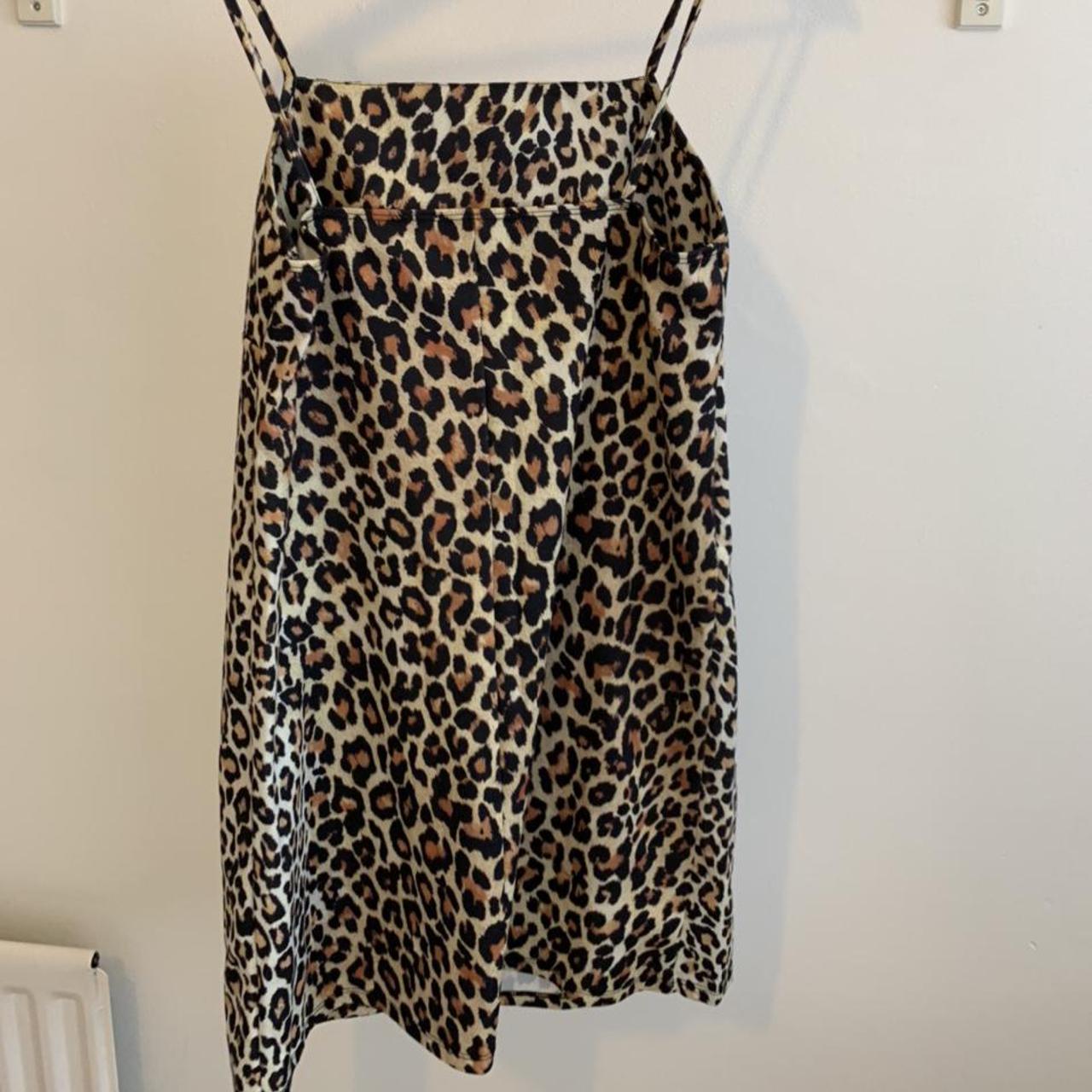 Zara leopard print strappy cami dress. Thick... - Depop