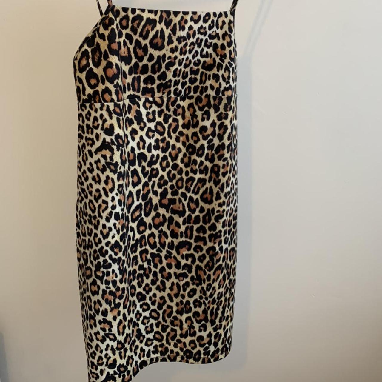 Zara leopard print strappy cami dress. Thick... - Depop