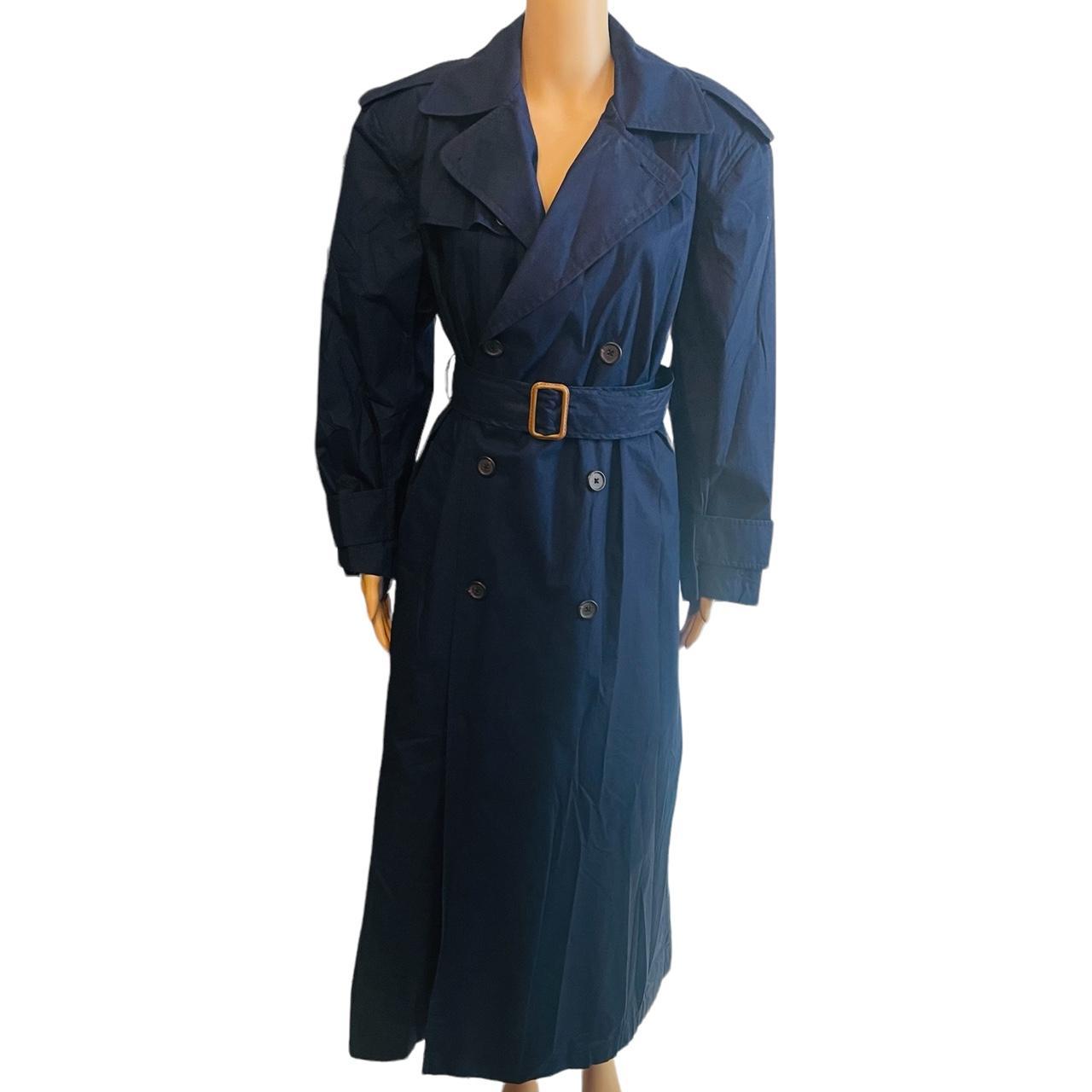 Women S Vintage Ralph Lauren Blue Trench Depop