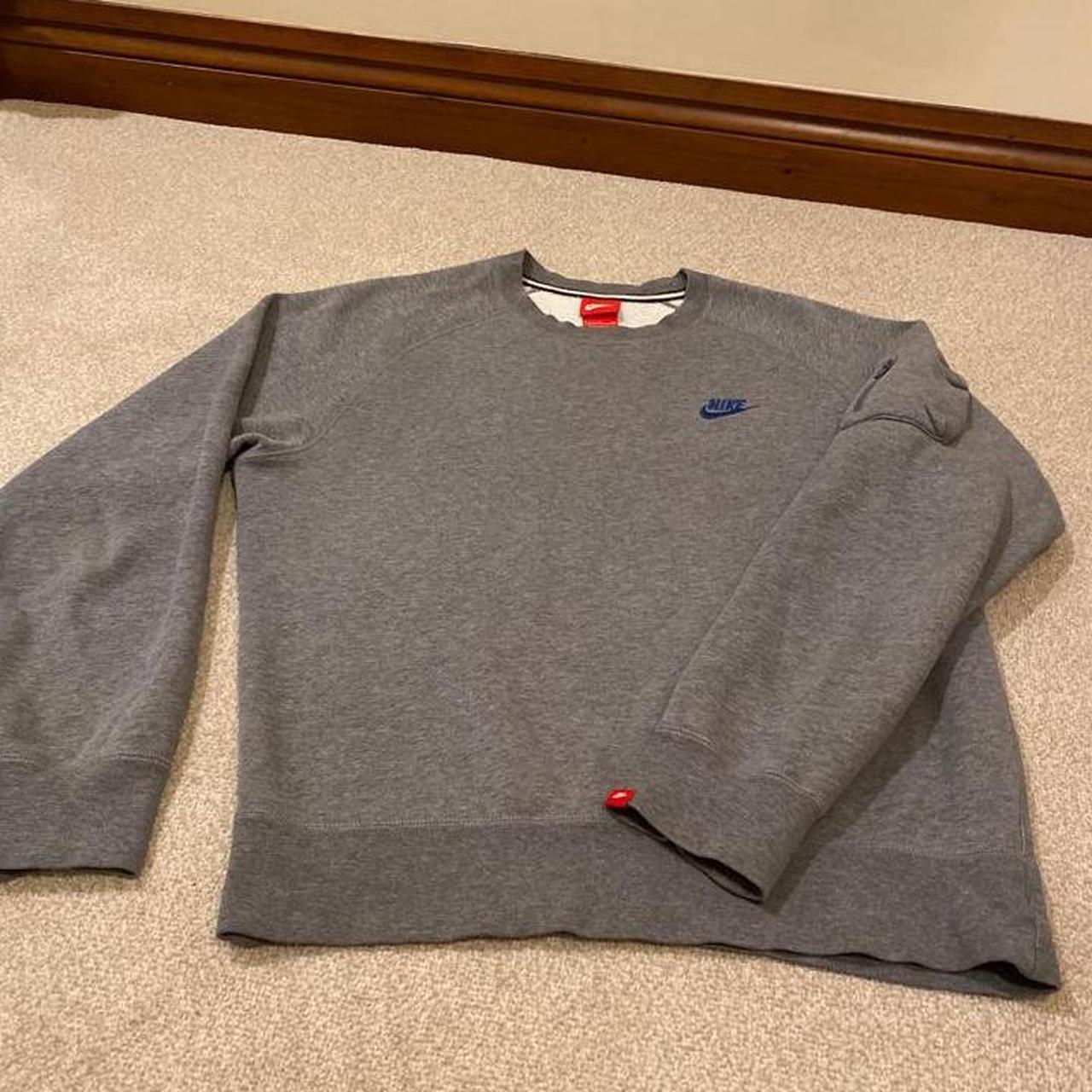 mens nike grey sweater