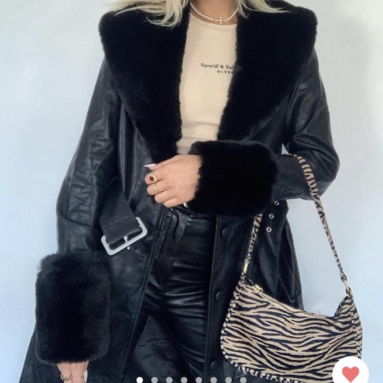 brooklyn long coat black princess polly