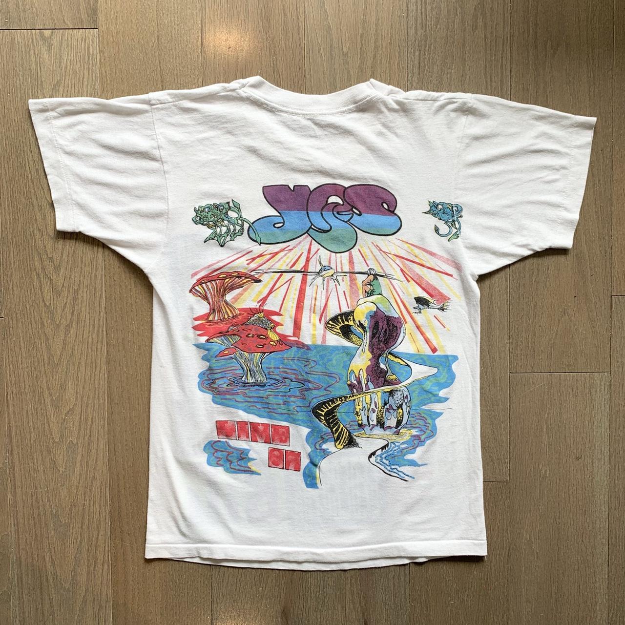 Vintage 80s Yes Band Tour T Shirt Live 1987 USA... - Depop