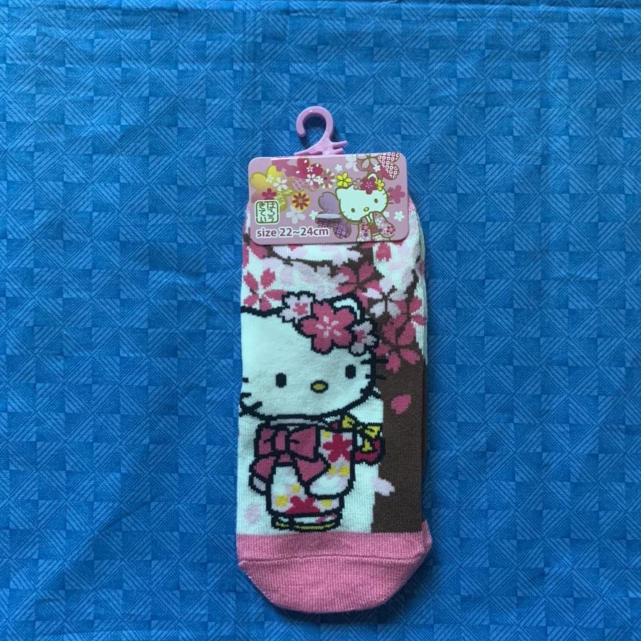 authentic licensed sanrio hello kitty socks, japan... - Depop