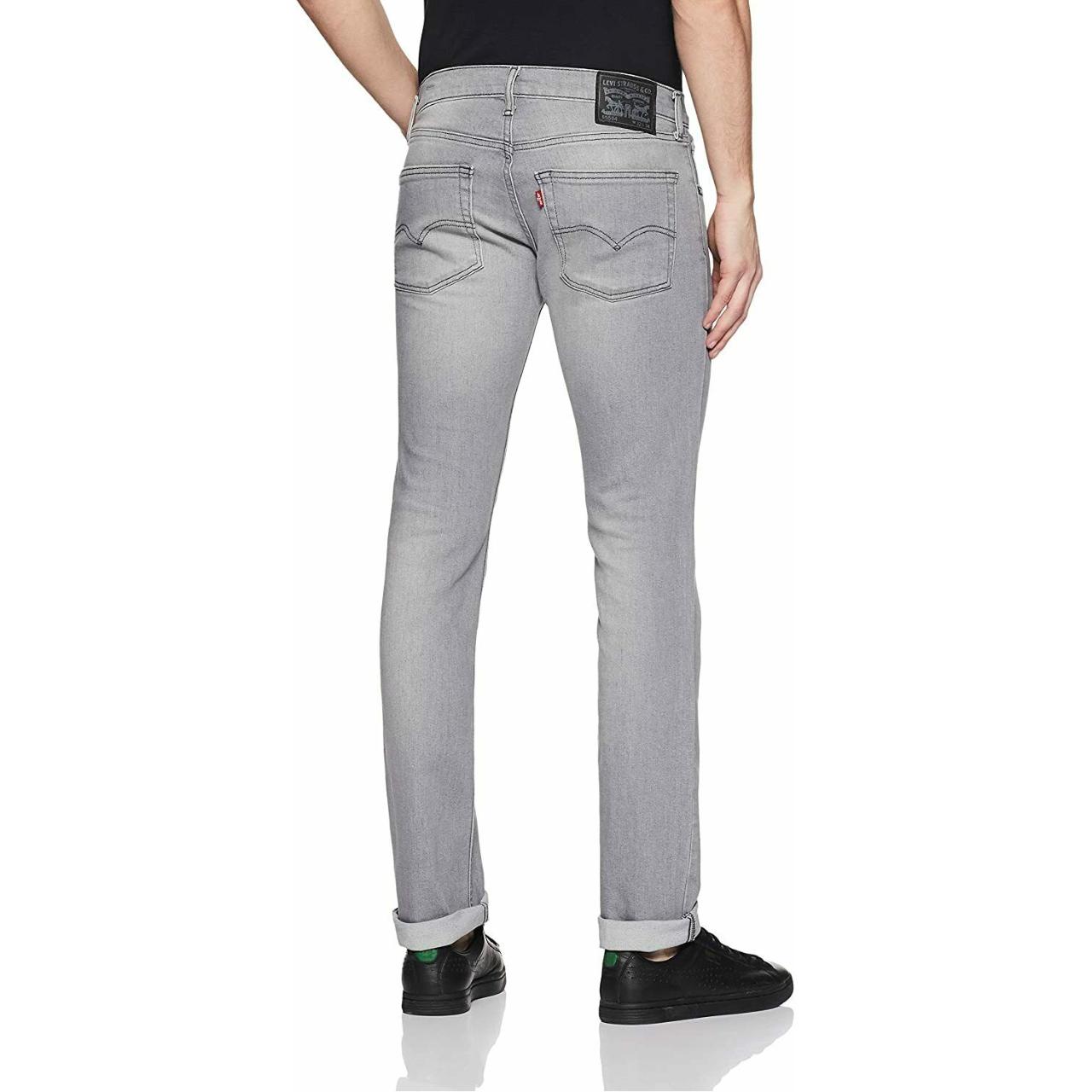 Levi's Men's 65504 Skinny Fit Stretchable Jeans Grey... Depop