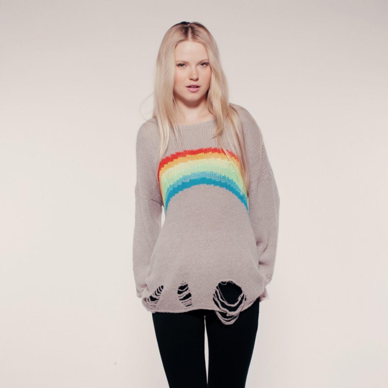 Wildfox rainbow shop sweater