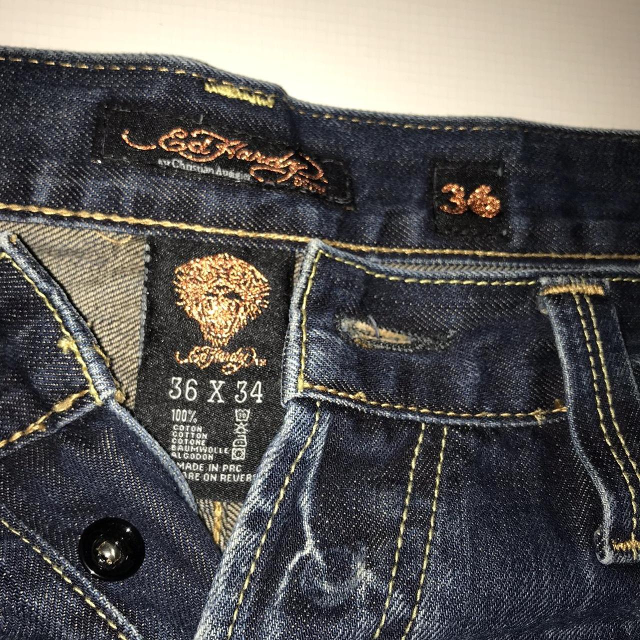 Vintage Ed Hardy Men S Denim Jeans Pants Depop   P0 