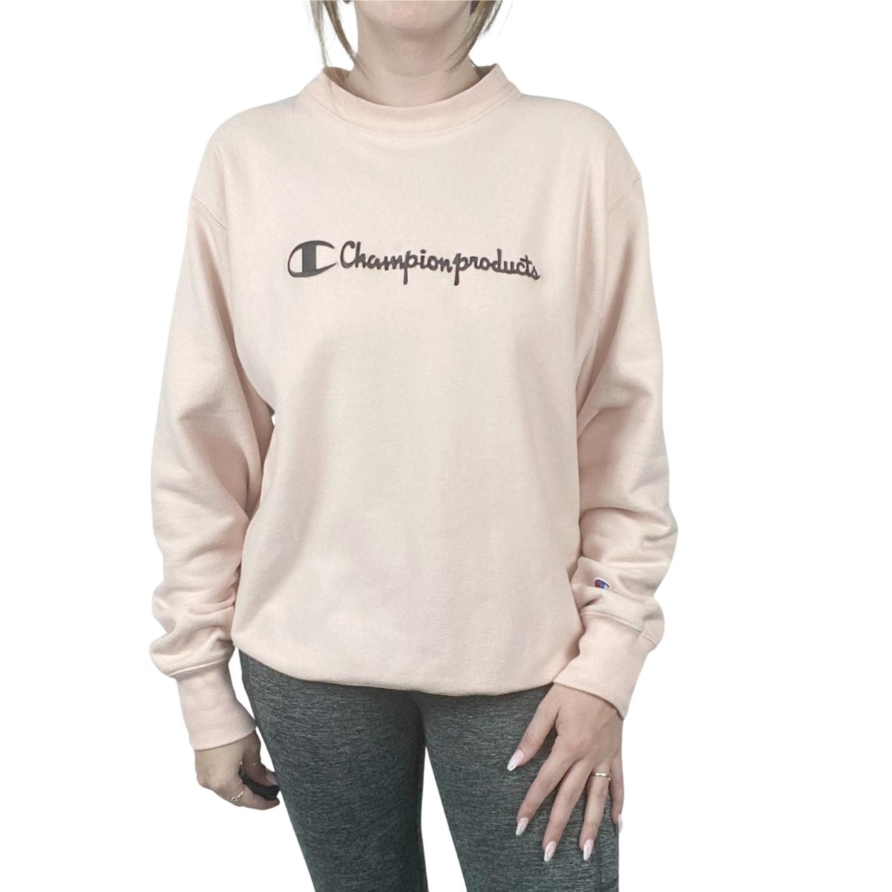 light pink champion crew neck