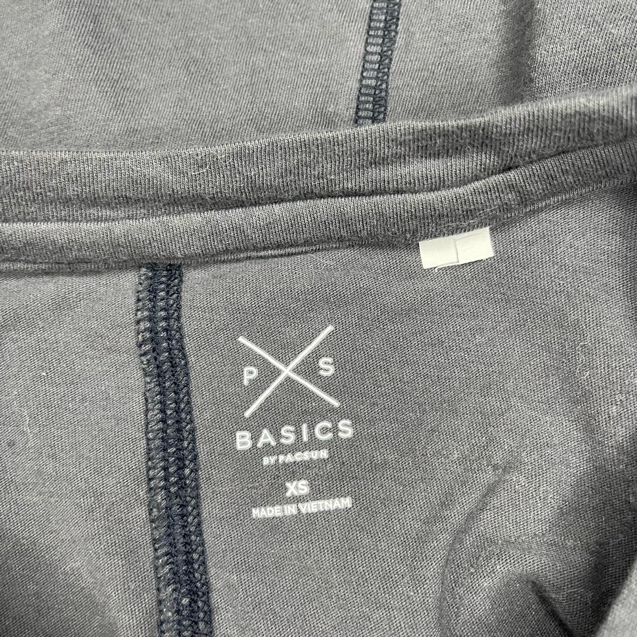 Deep grey Pacsun PS Basics boxyfit cropped tshirt... Depop