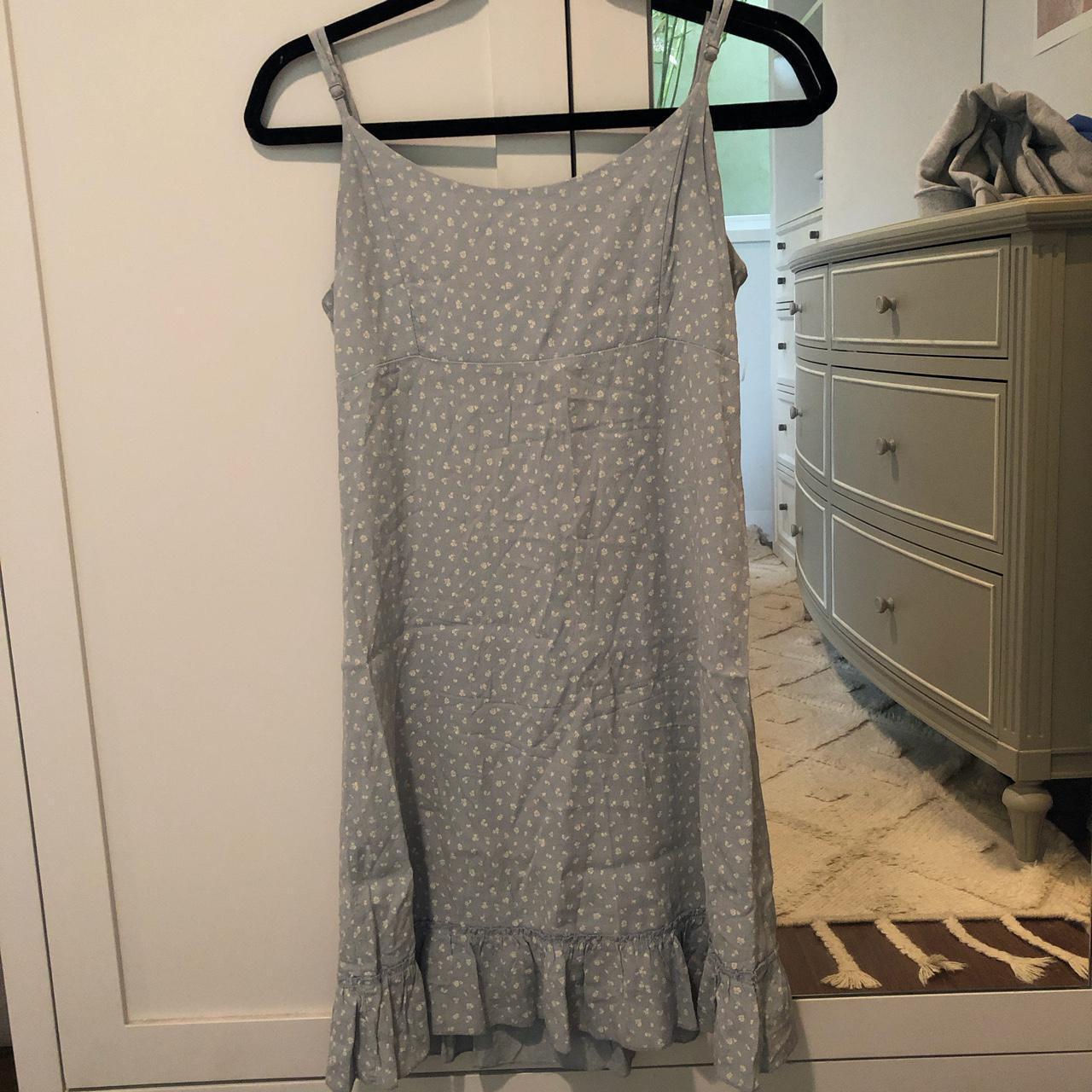 Brandy Melville baby blue floral Colleen dress💙 This - Depop