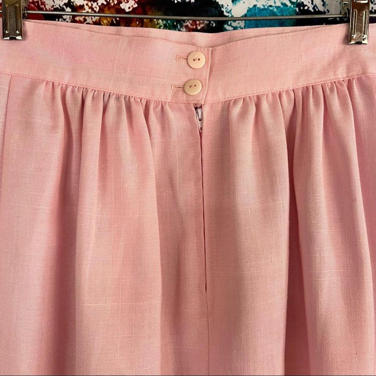 Vintage Winsome New York Pink Pleated Skirt Size 10.... - Depop