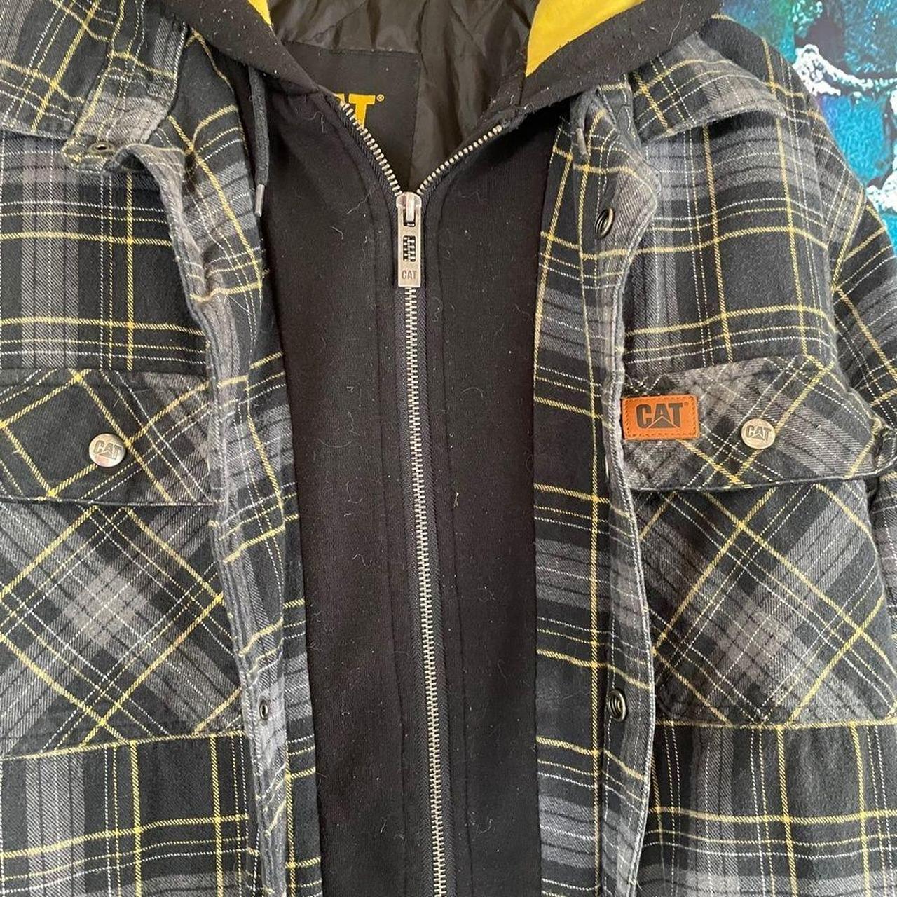 Product Image 3 - Caterpillar Flannel Hooded Shirt Jacket