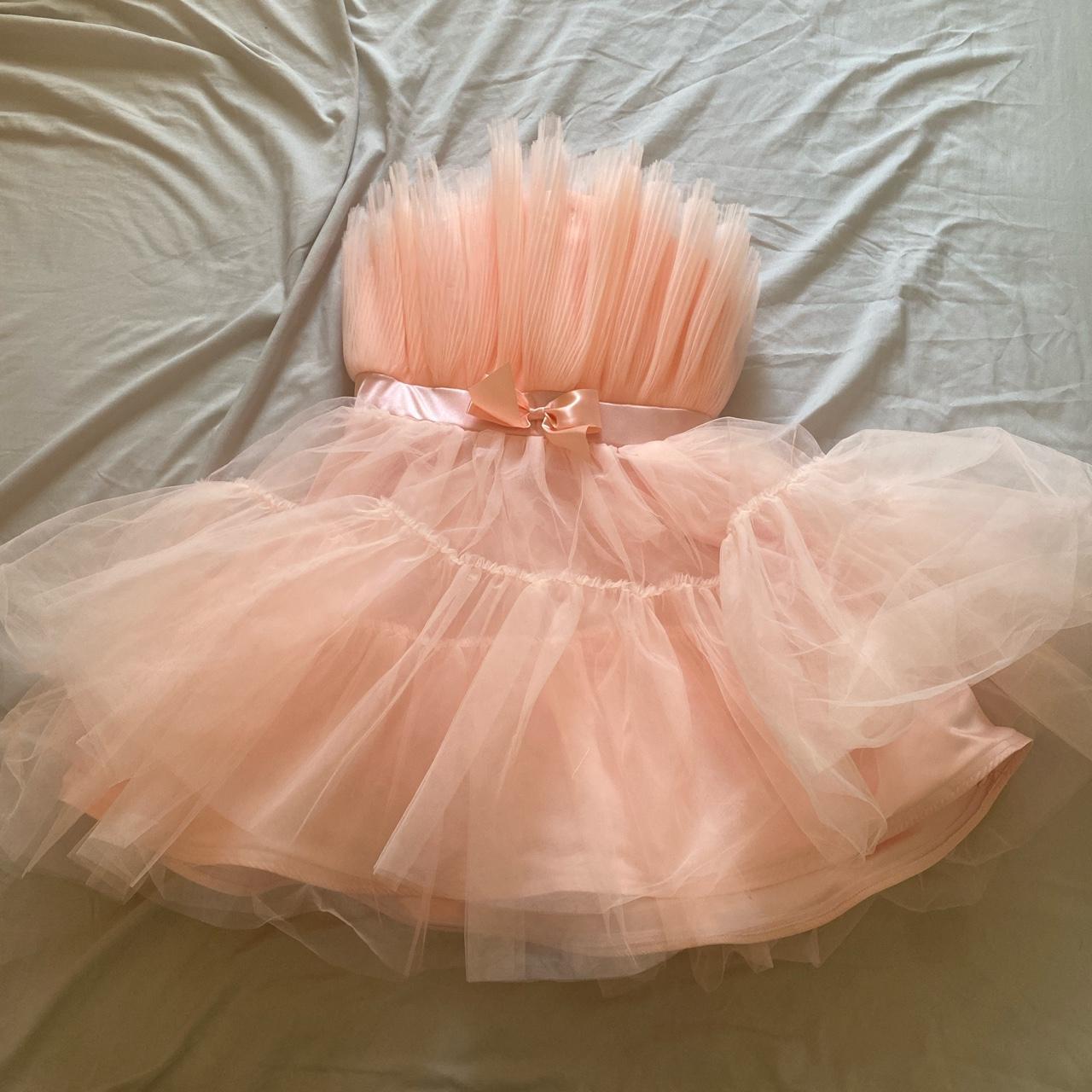 Puffy Pink Dress Depop 